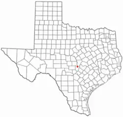 Location of Round Mountain, Texas