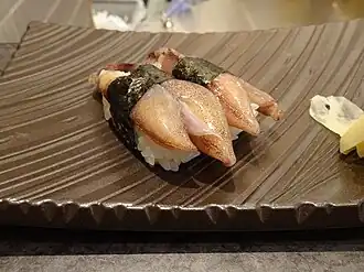 As sushi