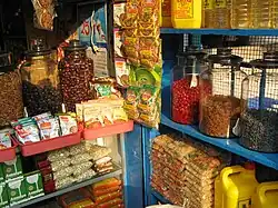 Raisins offered for sale at a market in Taliparamba, India