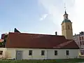 Church of St. John's almshouse from the 17th century.