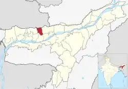 Location in Assam