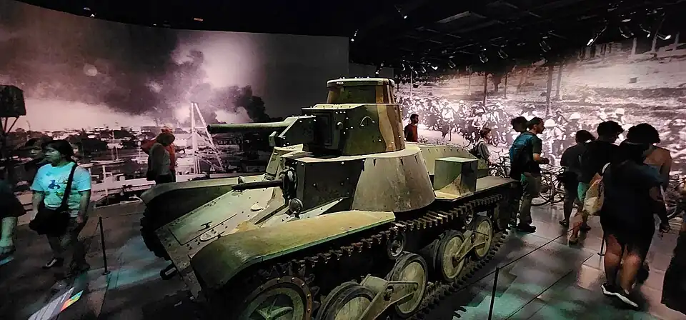 Exhibit on World War II.