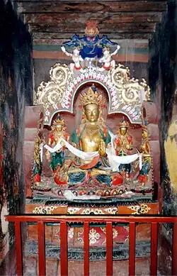 Tara statue. Gyantse Kumbum. 1993