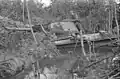 Soviet tank destroyed during the battle