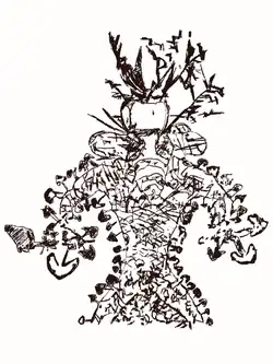 Anonymous reproduction of the Tassili Mushroom Figure Matalem-Amazar found in Tassili.[53]