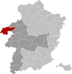 Location of Tessenderlo in Limburg