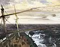 Seascape with a storm as seen from the ship Véloce, 1839 (1839)