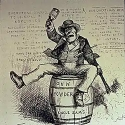 The Usual Irish Way of Doing Things 1871 stereotyped Irish cartoon