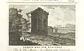 Print in the British Library with the view of the tomb titled "Tempio del Dio Ridicolo" (Temple of the Ridiculous God)