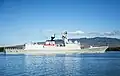 Linyi entering Pearl Harbor on 6 September 2013.