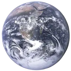 Earth seen from Apollo 17