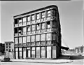The Edward Laing Stores building in a very bad state around the time it was dismantled