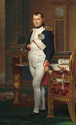 Painting of Napoleon Bonaparte in His Study at the Tuileries