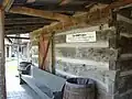 The Henry Cabin was originally located in Woodsbend, in Morgan County, Kentucky