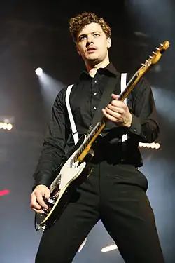 Nicholaus Arson with The Hives at the Eurockéennes of 2007
