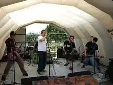 The InCiders in 2004 (left to right: Kevin Goodwin, Matt Fox, Nick Spencer, Alf Young)