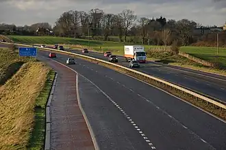 The M1 near Craigavon, Northern Ireland