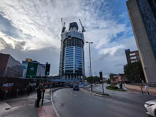 Construction in October 2023