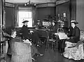 Officers of the Women's Royal Naval Service relaxing in their wardroom during World War&nbsp;I