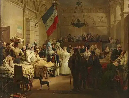 The Duchess of Orléans Visiting the Wounded of the Three Glorious Days, 1832