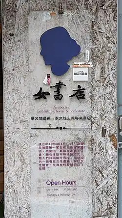 Entrance sign at street level