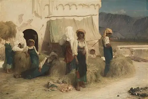 The Hay Harvesters of San Germano by Ernest Hébert