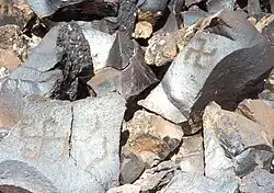 The petroglyph with swastikas, Gegham mountains, Armenia, circa 8,000–5,000 BCE[97]