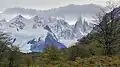 Cerro Ñato (left), Cerro Adela, and Cerro Torre (right)