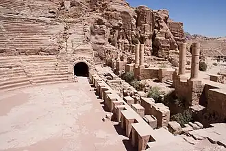 The theater stage