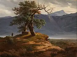 Landscape with traveller (1839)