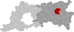 Location of Tielt-Winge in Flemish Brabant