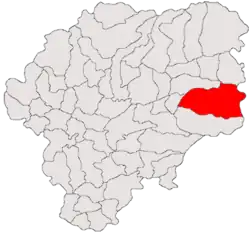 Location in Bistrița-Năsăud County