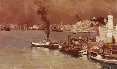 An autumn morning, Milson's Point, Sydney, 1888, Art Gallery of New South Wales