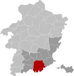 Location of Tongeren in Limburg