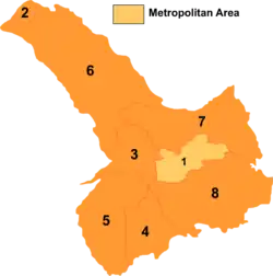 Tongliao divisions: Horqin Left Rear Banner is 8 on this map