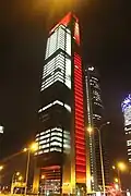Night view of the tower