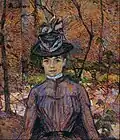 Portrait of Suzanne Valadon, by Henri de Toulouse-Lautrec, 1885