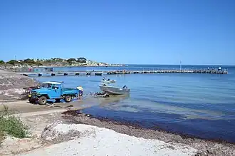 Town jetty and boat ramp in 2013