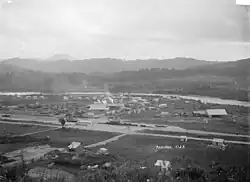 Manunui c. 1908–1915, showing the Ellis and Burnand sawmill
