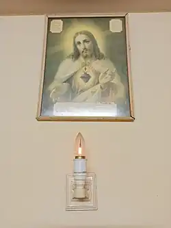 Traditional Irish sacred heart lamp, Tipperary