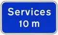 Sign to be erected, where appropriate, after each intersection along the motorway.
