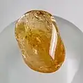 Tumbled "citrine" (heat-treated amethyst)