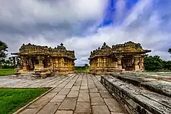 Two near-identical temples, one for Shiva, one for Vishnu