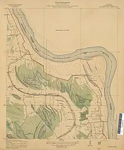 Duckport, Duckport Landing, and Sparta plantation visible in 1909 Milliken's Bend quadrangle map (Perry-Castañeda Library Map Collection)