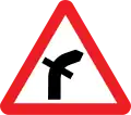 Crossroads on a bend[b]