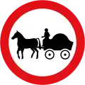 Horse-drawn vehicles prohibited.[k]