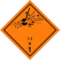 Class 1.3: Explosives