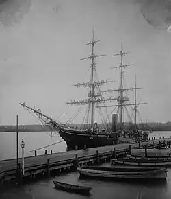 USS Essex training midshipmen at Annapolis, ca. 1893–1896