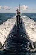 NEWPORT NEWS, Va. (Oct. 8, 2025) The future Virginia class attack submarine USS Massachusetts (SSN 798) participates in sea trials. The future Massachusetts is the 25th Virginia class submarine produced through the combined efforts of HII-Newport News Shipbuilding (NNS) and General Dynamics Electric Boat. The U.S. Navy accepted delivery of the submarine from NNS on Nov. 21.