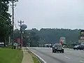 U.S. 78 looking west toward the city center